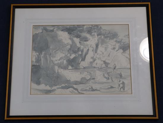 Edward Ardizzone (1900-1979) Villa Nettone 9.75 x 13.5in.